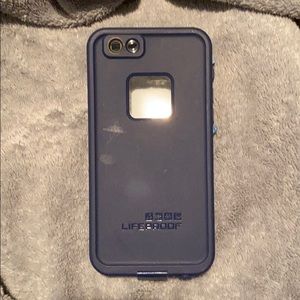 navy blue life proof case